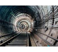 CORFOTO 3x2m Toile de Fond pour Tunnel de métro, Arc de Voie ferrée, Tunnel pour Photographie, Chemin Grunge Vintage, Station de métro, Accessoires de Studio Photo pour Portrait d'adultes