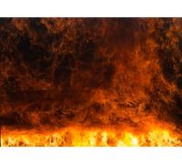 CORFOTO 4.5x2.5m Feu Flamme Fond Pompiers Thème Photographie Toile de Fond Flammes Toiles de Fond Feu Déchaîné Décorations de Fête Portrait Photo Accessoires