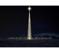 CORFOTO 5.2x3m Étoile de Bethléem Toile de Fond Scène de la Nativité Naissance du Christ Ville de Bethléem Photographie de Nuit Arrière-Plan Étoile Brillante Décoration de Fête de Noël