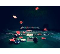 CORFOTO 6x3m Toile de Fond de Casino Table de jetons Poker Dés Roulette Photographie Arrière-Plan comme Toile de Fond de fête de Vegas Casino Night Poker Party Toile de Fond Photo Booth