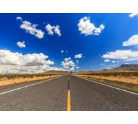 CORFOTO Tissu 6x3m Fond Autoroute du Désert Route Vide Paysage Montagneux Arrière-Plan Photographique pour Fête Mariage Voyage Aventure Accessoires Photo