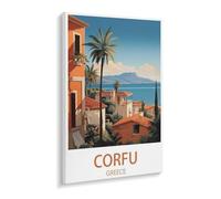 Corfou Grèce,Puzzle 1000 Pièces en Papier Divertissement Puzzles Jouets Très Difficile Adulte Et Adolescent Casual Jigsaw Puzzle Puzzle(38x26cm)-U22