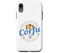 Corfou Îles Ioniennes Grèce Vintage Colonnes Souvenir Coque pour iPhone XR