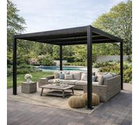Concept Usine Pergola CORFU – Aluminium noir 300 cm – Qualité premium, design épuré