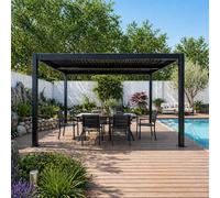 Corfu pergola bioclimatique structure aluminium lames orientables 4x3m
