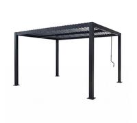 Corfu - Pergola Bioclimatique Structure Aluminium Lames Orientables 4x3m