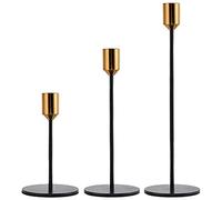 Corghd Lot de 3 bougeoirs modernes pour bougies coniques, convient aux bougies de 1,9 cm d'épaisseur