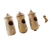Corghd Lot de 3 nichoirs en bois pour oiseaux