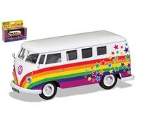 CORGI 1/43 FOURGON TOYS VW CAMPERVAN PEACE LOVE AND WISHES MODÈLE STATIQUE