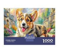 Corgi à l'automne Puzzle 1000 Pièces Educa Jouet Divertissement Créatif De l'art De La Décoration intéressant Jeu Éducatif Challenge Toy Adultes Et Enfants À Partir De 14 Ans 38x26cm/1000pcs
