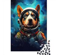 Corgi Astronaut-82 Puzzle 1000 Pièces, Cadeau d'hiver, 70x50cm/1000pcs
