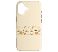 Corgi Atomic Starburst Mid-Century Modern Dog, Style rétro Coque pour iPhone 16