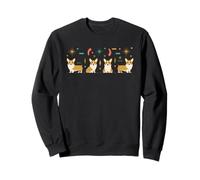 Corgi Atomic Starburst Mid-Century Modern Dog, Style rétro Sweatshirt