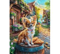 Corgi au tonneau 300 Pieces Casse-tête Adolescent en Carton Rigide Anti-Déchirure Contes de fées Animaux Sauvages fantastiques Difficulté Moyenne Activité Éducative Passe-Temps Cadeau Anniversaire 3