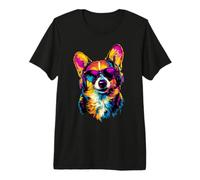 Corgi avec Lunettes de Soleil Welsh Corgis Chiens Doux Corgi T-Shirt Haut de Gamme