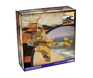 Corgi - Aviation AA28903 Bristol Beaufort MkIa, EK979 '35', unité de contrôle et de Conversion du Moyen-Orient, RAF, Égypte 1944, Avion Militaire, modèle moulé sous Pression à l'échelle 1/72