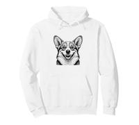 Corgi Awkward Objectif pour Selfie Motif œil de Poisson Sweat à Capuche