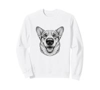 Corgi Awkward Objectif pour Selfie Motif œil de Poisson Sweatshirt