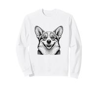 Corgi Awkward Objectif pour Selfie Motif œil de Poisson Sweatshirt