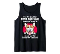 Corgi Best Dog Mom Dogs Lovers Funny Mothers Day Débardeur