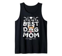 Corgi Best Dog Mom Dogs Lovers Funny Mothers Day Débardeur