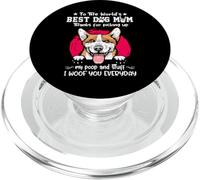 Corgi Best Dog Mom Dogs Lovers Funny Mothers Day PopSockets PopGrip pour MagSafe