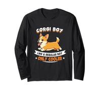 Corgi Boy, Like A Regular Boy Only Cooler - Corgi Welsh Dog Manche Longue