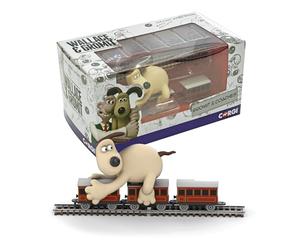 Corgi - CC80603 - Jouet de Train Moulé sous Pression, Wallace et Gromit, Le Mauvais Pantalon, Gromit et Entraîneurs, Cadeaux de Train pour Hommes, Femmes et Enfants