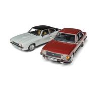 Corgi - CC91991 - Modèle de Voiture Moulé sous Pression, Ford Capri Mk2 X-Pack, Ford Granada Mk2 2. 8I GHIA, Cadeaux Souvenirs pour Hommes, Femmes et Enfants du Royaume-Uni