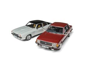Corgi - CC91991 - Modèle de Voiture Moulé sous Pression, Ford Capri Mk2 X-Pack, Ford Granada Mk2 2. 8I GHIA, Cadeaux Souvenirs pour Hommes, Femmes et Enfants du Royaume-Uni