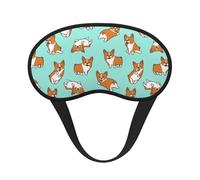 Corgi, chien mignon,Masques de sommeil occultants, cache-yeux couvrants, masques de sommeil anti-lumière