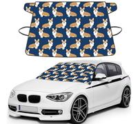 Corgi, Chiot de Compagnie,Housse de Pare-Brise de Voiture, Protection Pare-Brise - Résistante à la Neige, à la Glace, au Soleil, aux UV, à la poussière et à l'eau