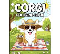 Corgi Coloring Book With 35 Pages Of Corgis In Different Poses