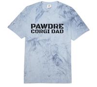 Corgi Dad Dog Lover Distressed Text Comfort Colors Adult Heavyweight T-Shirt