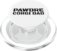 Corgi Dad Dog Lover Distressed Text PopSockets PopGrip pour MagSafe
