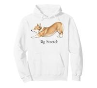 Corgi Dog Big Stretch Classique rétro Americana Femmes Filles Sweat à Capuche