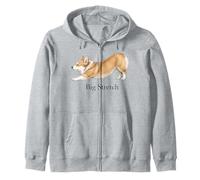Corgi Dog Big Stretch Classique rétro Americana Femmes Filles Sweat à Capuche