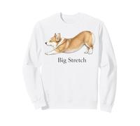 Corgi Dog Big Stretch Classique rétro Americana Femmes Filles Sweatshirt