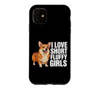 Corgi Dog I Love Short Fluffy Girls Funny Corgi Coque pour iPhone 11