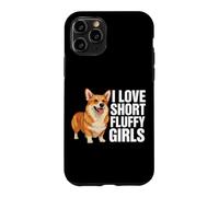 Corgi Dog I Love Short Fluffy Girls Funny Corgi Coque pour iPhone 11 Pro