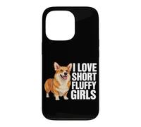 Corgi Dog I Love Short Fluffy Girls Funny Corgi Coque pour iPhone 13 Pro