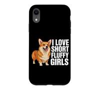 Corgi Dog I Love Short Fluffy Girls Funny Corgi Coque pour iPhone XR
