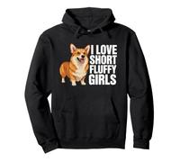 Corgi Dog I Love Short Fluffy Girls Funny Corgi Sweat à Capuche