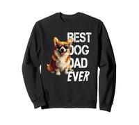 Corgi Dog Lover Vintage Best Corgi Dad Father's Day Sweatshirt