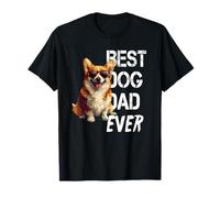 Corgi Dog Lover Vintage Best Corgi Dad Father's Day T-Shirt