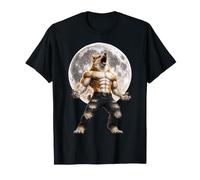 Corgi Dog Werecorgi Alpha Funny Vintage Horror Meme Lover T-Shirt