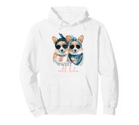 Corgi Dogs Sweet Will Bite Savage Cheeky Cute Humour Sweat à Capuche