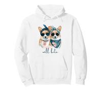 Corgi Dogs Sweet Will Bite Savage Cheeky Cute Humour Sweat à Capuche