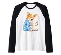 Corgi Dormant dans Un Pyjama Mignon pour Chien Manche Raglan