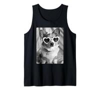 Corgi drôle avec Lunettes de Soleil Mignon Chien Meme Ambiance Estivale Débardeur
